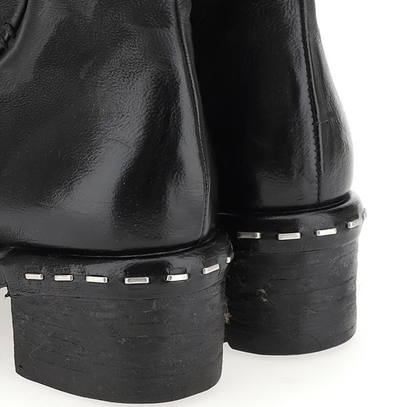 A.S.98 Italian Leather Booties black/Nero size 37 NIB - Picture 7 of 16